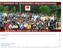 Tablet Screenshot of congresodeeducadoresarquidiocesanos.blogspot.com