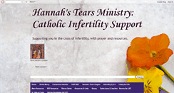 Desktop Screenshot of hannahstearsinfertilitysupport.blogspot.com