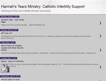 Tablet Screenshot of hannahstearsinfertilitysupport.blogspot.com