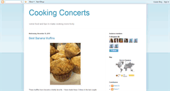 Desktop Screenshot of cookingconcerts.blogspot.com