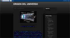 Desktop Screenshot of origendeluniversoduv.blogspot.com