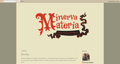 Desktop Screenshot of minerva-materia.blogspot.com