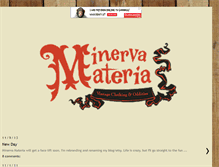 Tablet Screenshot of minerva-materia.blogspot.com