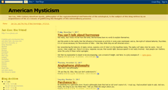 Desktop Screenshot of americanmysticism.blogspot.com