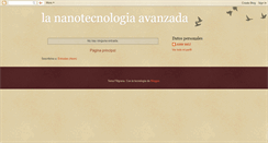 Desktop Screenshot of nanotecnologiaavanzada.blogspot.com