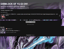 Tablet Screenshot of grimlockofyugioh.blogspot.com