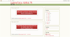 Desktop Screenshot of karnatakaresults.blogspot.com