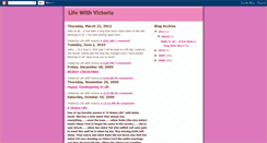 Desktop Screenshot of lifewithvictoria.blogspot.com