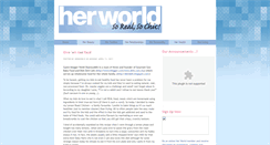 Desktop Screenshot of herworldblog.blogspot.com