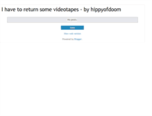 Tablet Screenshot of hippyofdoom.blogspot.com