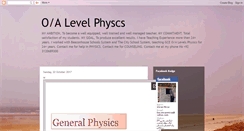 Desktop Screenshot of o-a-levelphysics.blogspot.com