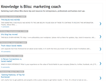 Tablet Screenshot of knowledge-is-bliss-marketing.blogspot.com