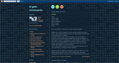 Desktop Screenshot of gatovivomuerto.blogspot.com