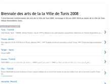 Tablet Screenshot of 5-biennaletunis2008.blogspot.com