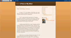 Desktop Screenshot of apieceofmymind-sarv.blogspot.com