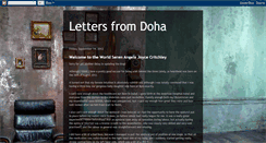 Desktop Screenshot of doha-letters.blogspot.com