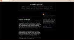 Desktop Screenshot of livingwithcfs.blogspot.com