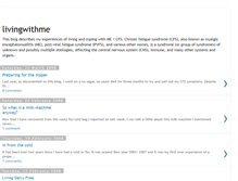 Tablet Screenshot of livingwithcfs.blogspot.com