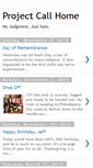 Mobile Screenshot of projectcallhome.blogspot.com