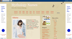 Desktop Screenshot of mythologynames.blogspot.com