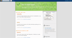 Desktop Screenshot of howtoseemsmart.blogspot.com