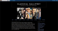 Desktop Screenshot of classicalgallifrey.blogspot.com