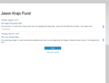 Tablet Screenshot of jasonkrajcfund.blogspot.com