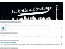 Tablet Screenshot of lacalledelfeeling.blogspot.com