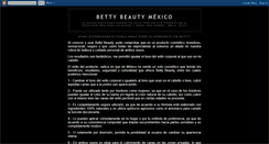 Desktop Screenshot of bettybeautymx.blogspot.com