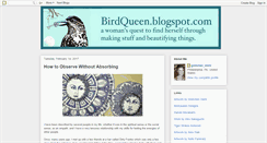 Desktop Screenshot of birdqueen.blogspot.com