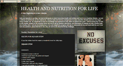 Desktop Screenshot of healthandnutritionforlife-shelley4.blogspot.com