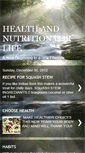 Mobile Screenshot of healthandnutritionforlife-shelley4.blogspot.com