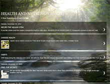 Tablet Screenshot of healthandnutritionforlife-shelley4.blogspot.com