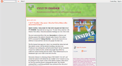 Desktop Screenshot of cult-tv.blogspot.com