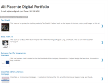 Tablet Screenshot of apiacenteportfolio.blogspot.com