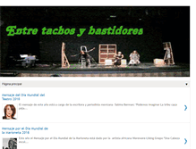 Tablet Screenshot of entretachosybastidores.blogspot.com