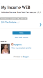 Mobile Screenshot of myincomeweb.blogspot.com