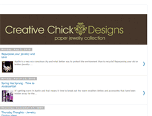 Tablet Screenshot of creativechickdesigns.blogspot.com