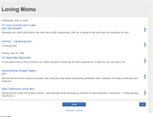 Tablet Screenshot of lovingmom.blogspot.com