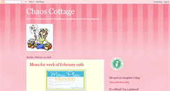 Desktop Screenshot of cottageofchaos.blogspot.com