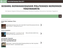 Tablet Screenshot of kemahasiswaanpoltekkesjogja.blogspot.com