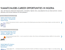 Tablet Screenshot of 9jamatch4jobs.blogspot.com