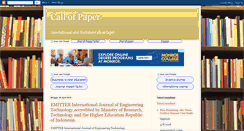 Desktop Screenshot of callofpaper.blogspot.com