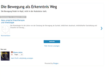 Tablet Screenshot of die-bewegung-als-erkenntnis-weg.blogspot.com