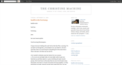 Desktop Screenshot of christinemachine.blogspot.com
