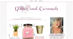 Desktop Screenshot of glitterandcarousels.blogspot.com