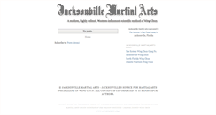 Desktop Screenshot of jacksonvillemartialarts.blogspot.com