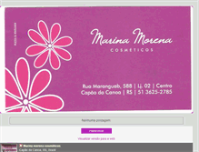 Tablet Screenshot of marinamorenacosmeticos.blogspot.com