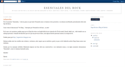 Desktop Screenshot of esencialesrock.blogspot.com