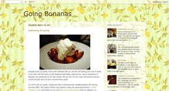 Desktop Screenshot of goingbonanas.blogspot.com